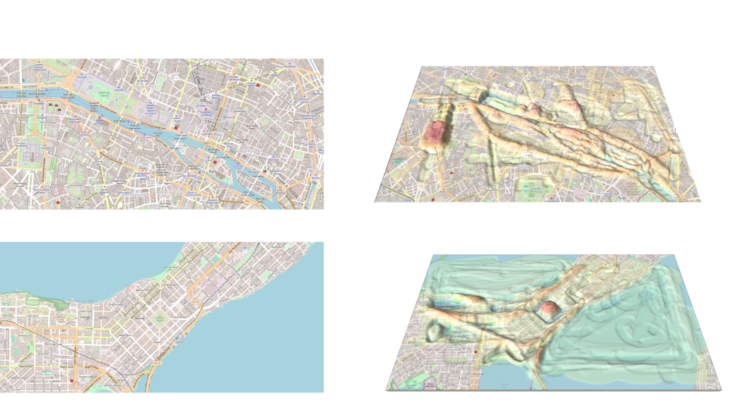 Differential drawing intensity OSM vs Google Maps