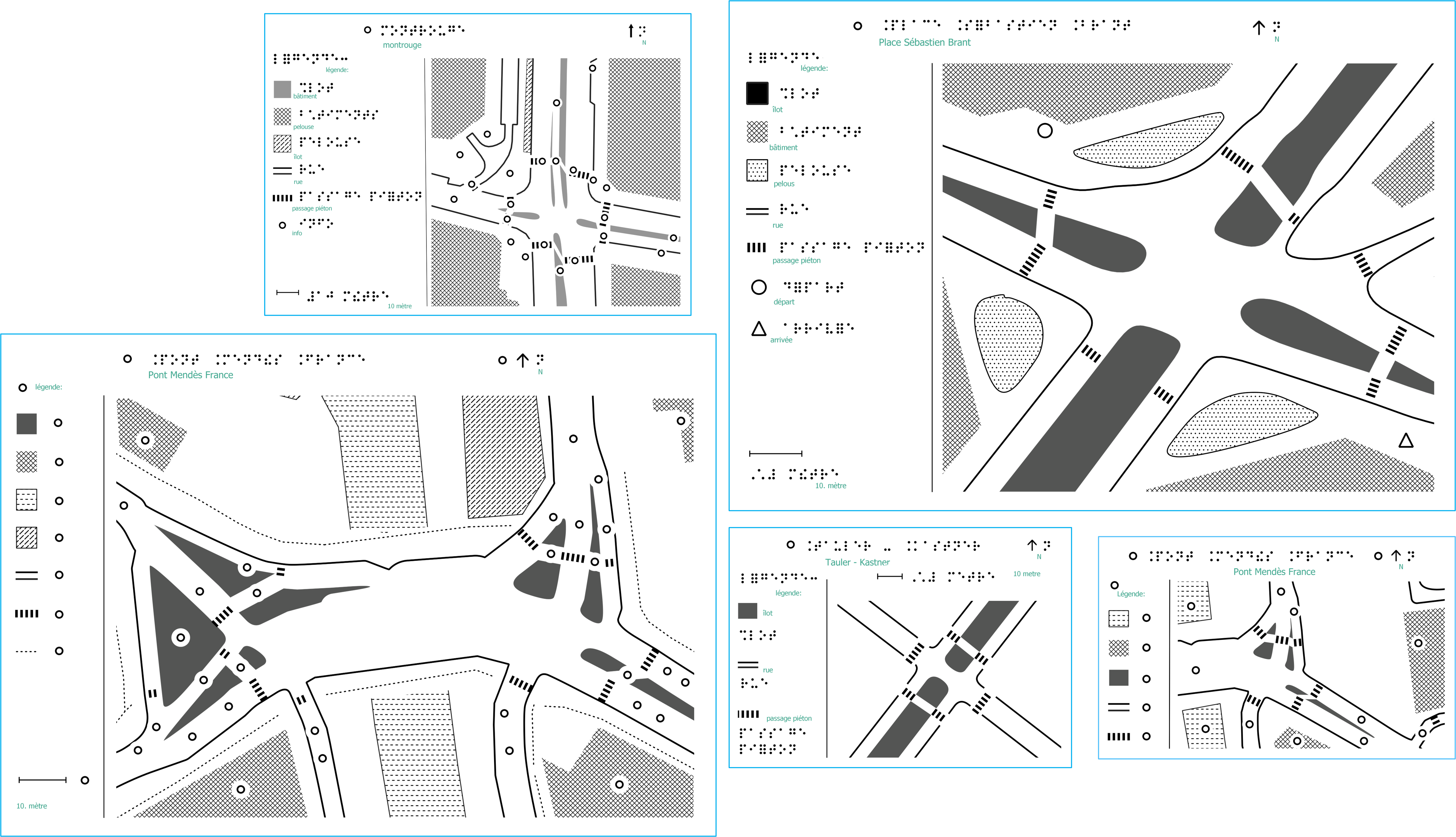 collection of tactile maps