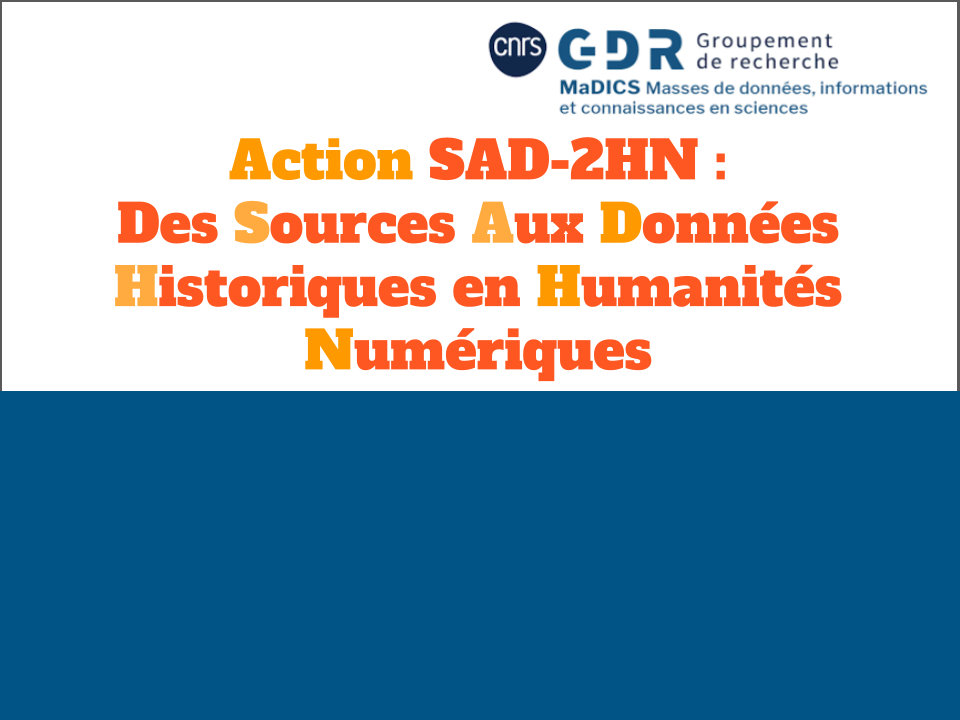 des Sources aux Données en Humanités Numériques